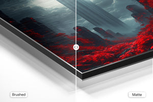 Red Forest Under Full Moon