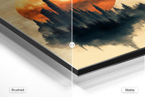 Orange Moon Cityscape