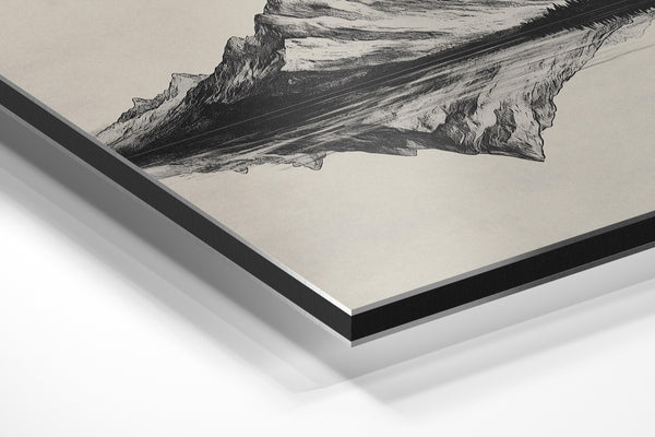 Mountain Reflection Sketch