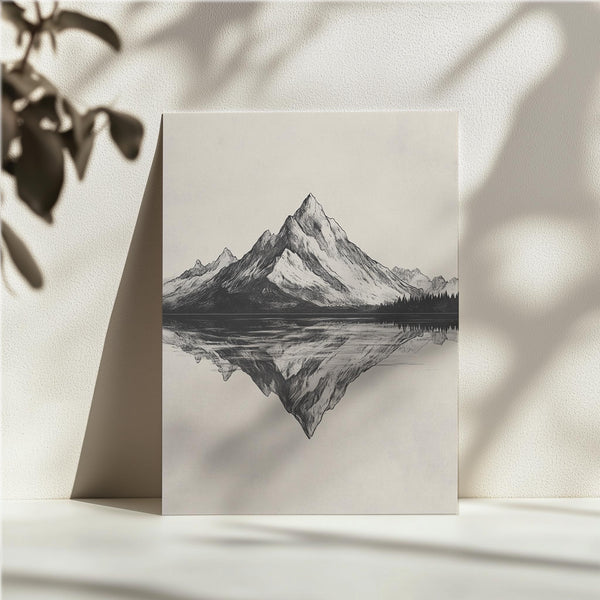 Mountain Reflection Sketch