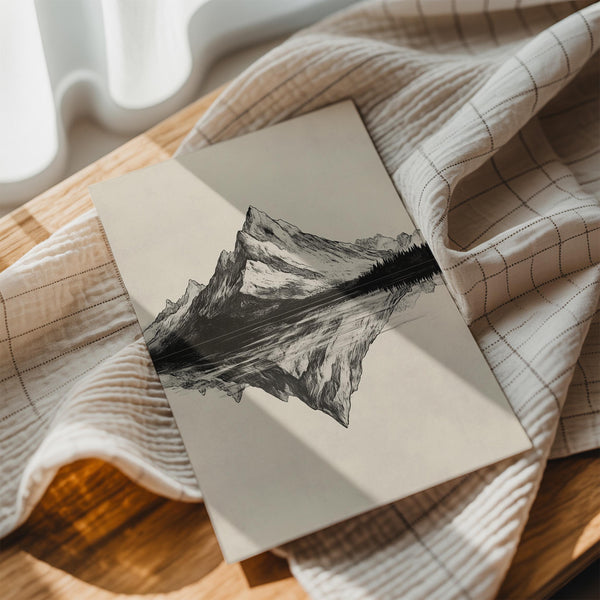 Mountain Reflection Sketch