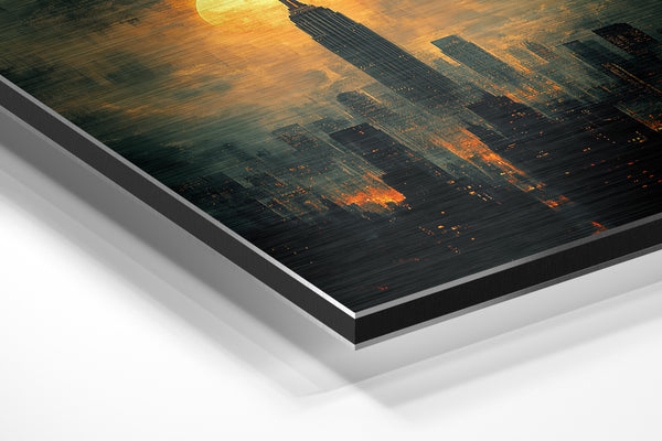 Golden City at Night