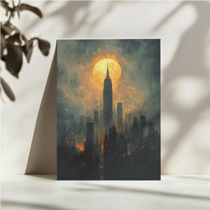 Golden City at Night