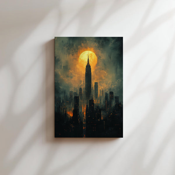 Golden City at Night