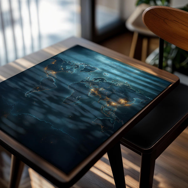 Illuminated World Map