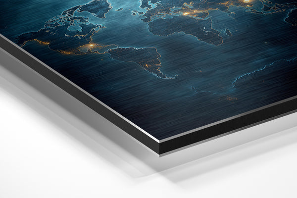 Illuminated World Map