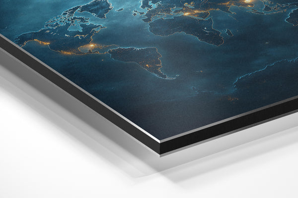 Illuminated World Map