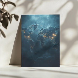 Illuminated World Map