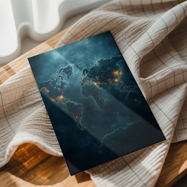 Illuminated World Map