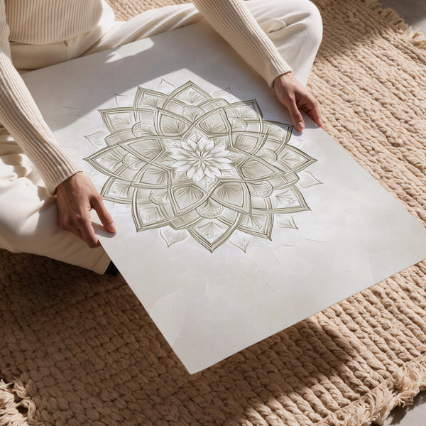Ornate White Mandala