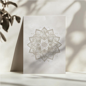 Ornate White Mandala