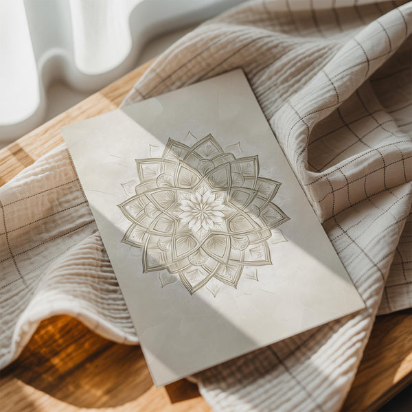 Ornate White Mandala