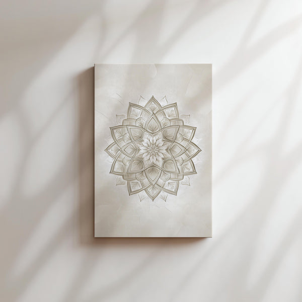 Ornate White Mandala
