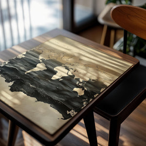 Vintage Map Ocean Overlay