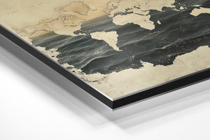 Vintage Map Ocean Overlay