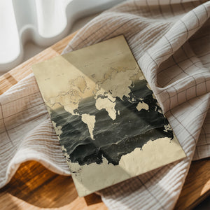 Vintage Map Ocean Overlay