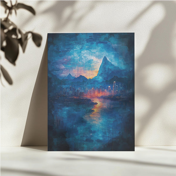 Vibrant Cityscape Sunset