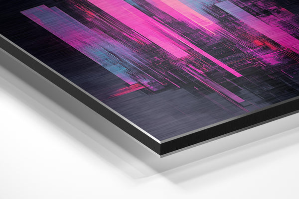 Neon Pink Vertical Patterns