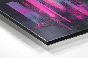 Neon Pink Vertical Patterns