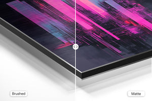 Neon Pink Vertical Patterns