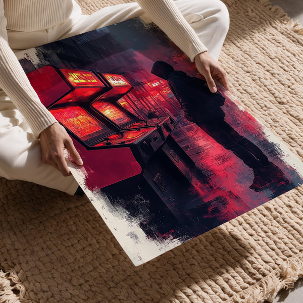 Nostalgic Arcade Scene