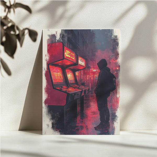 Nostalgic Arcade Scene