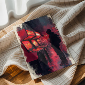 Nostalgic Arcade Scene