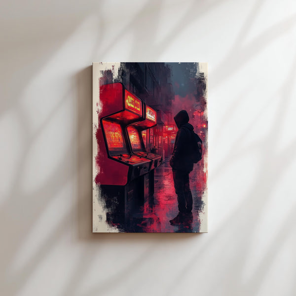 Nostalgic Arcade Scene