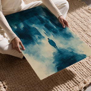 Foggy Cityscape Wanderer