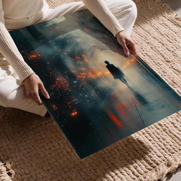 Glowing Archway Silhouette