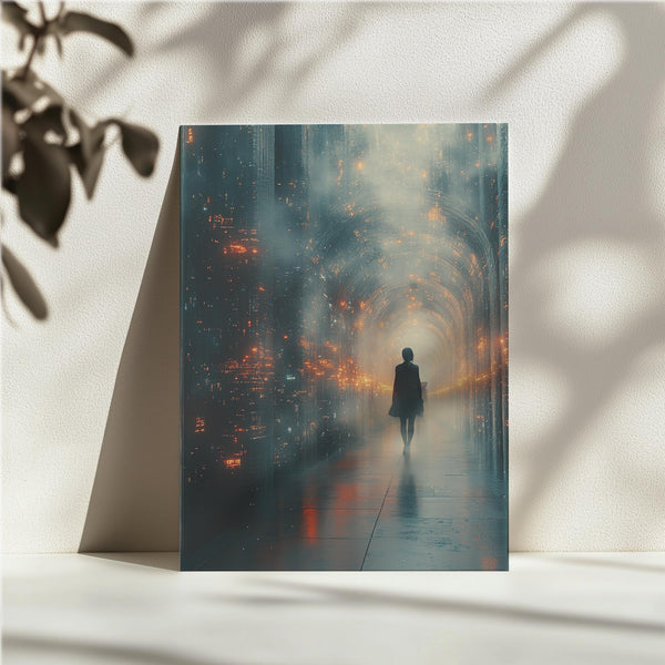 Glowing Archway Silhouette