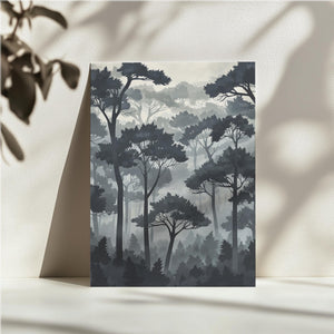 Misty Pine Forest