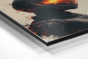 Burning Reflection Astronaut