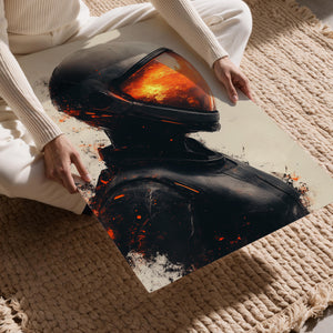 Burning Reflection Astronaut
