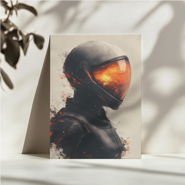 Burning Reflection Astronaut