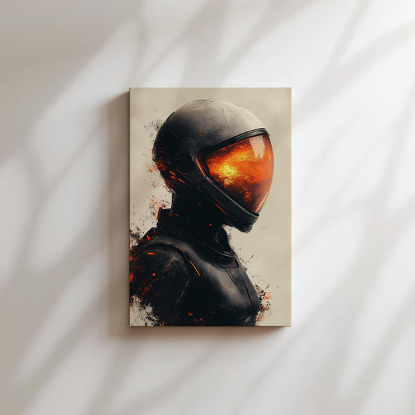 Burning Reflection Astronaut