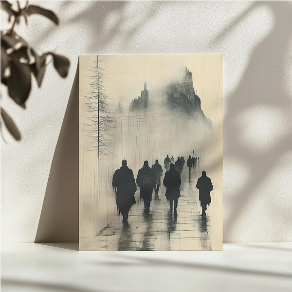 Mystic Figures in Fog