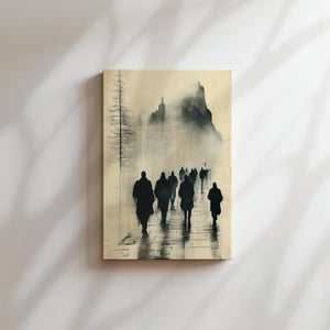 Mystic Figures in Fog