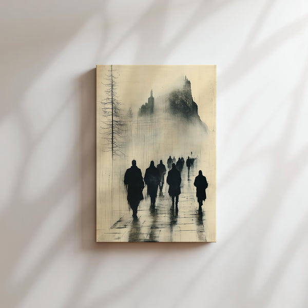 Mystic Figures in Fog