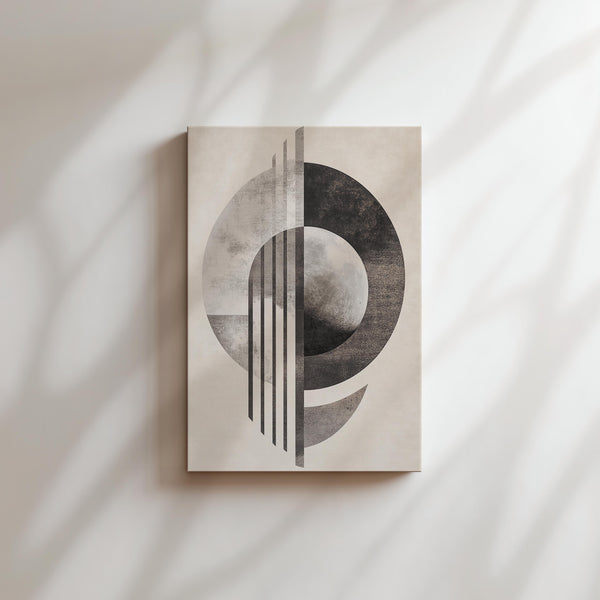 Geometric Moon Art