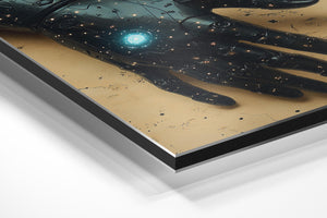 Cybernetic Hand in Desert