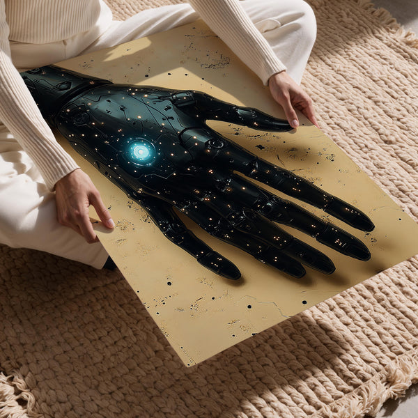 Cybernetic Hand in Desert