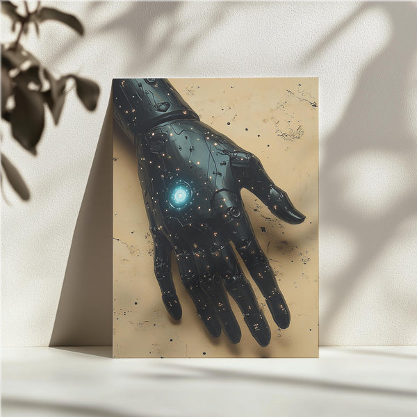 Cybernetic Hand in Desert