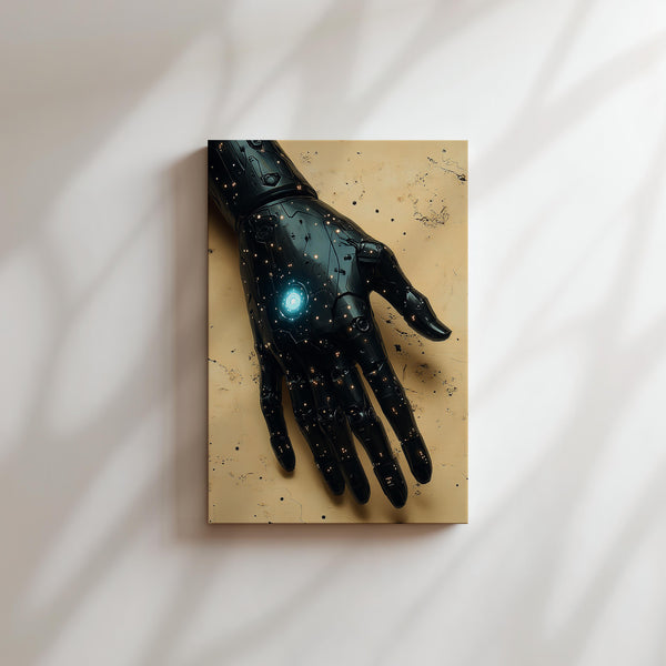 Cybernetic Hand in Desert