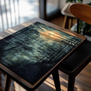 Misty Moonlit Forest