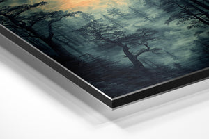 Misty Moonlit Forest