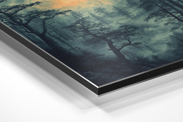 Misty Moonlit Forest