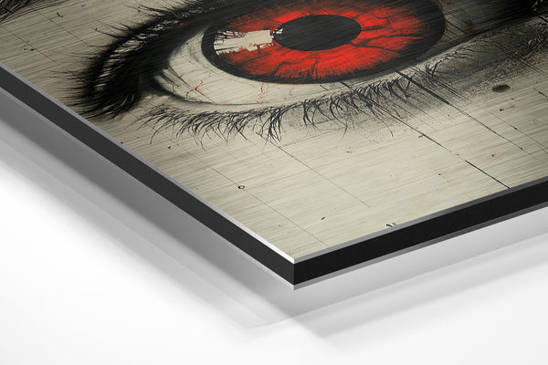 Crimson Dystopian Gaze