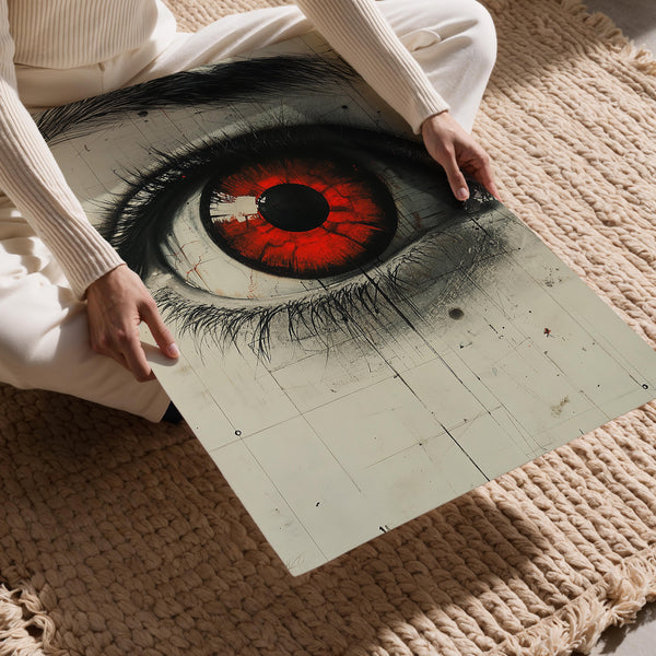 Crimson Dystopian Gaze