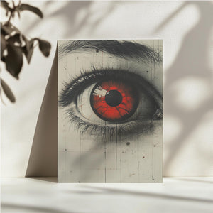 Crimson Dystopian Gaze